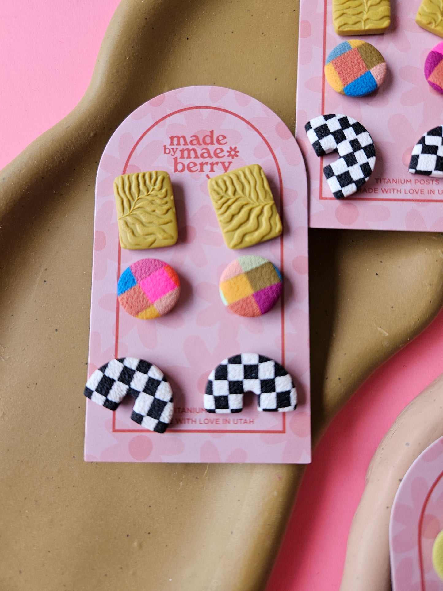 Stud Pack of 3 Small Earrings
