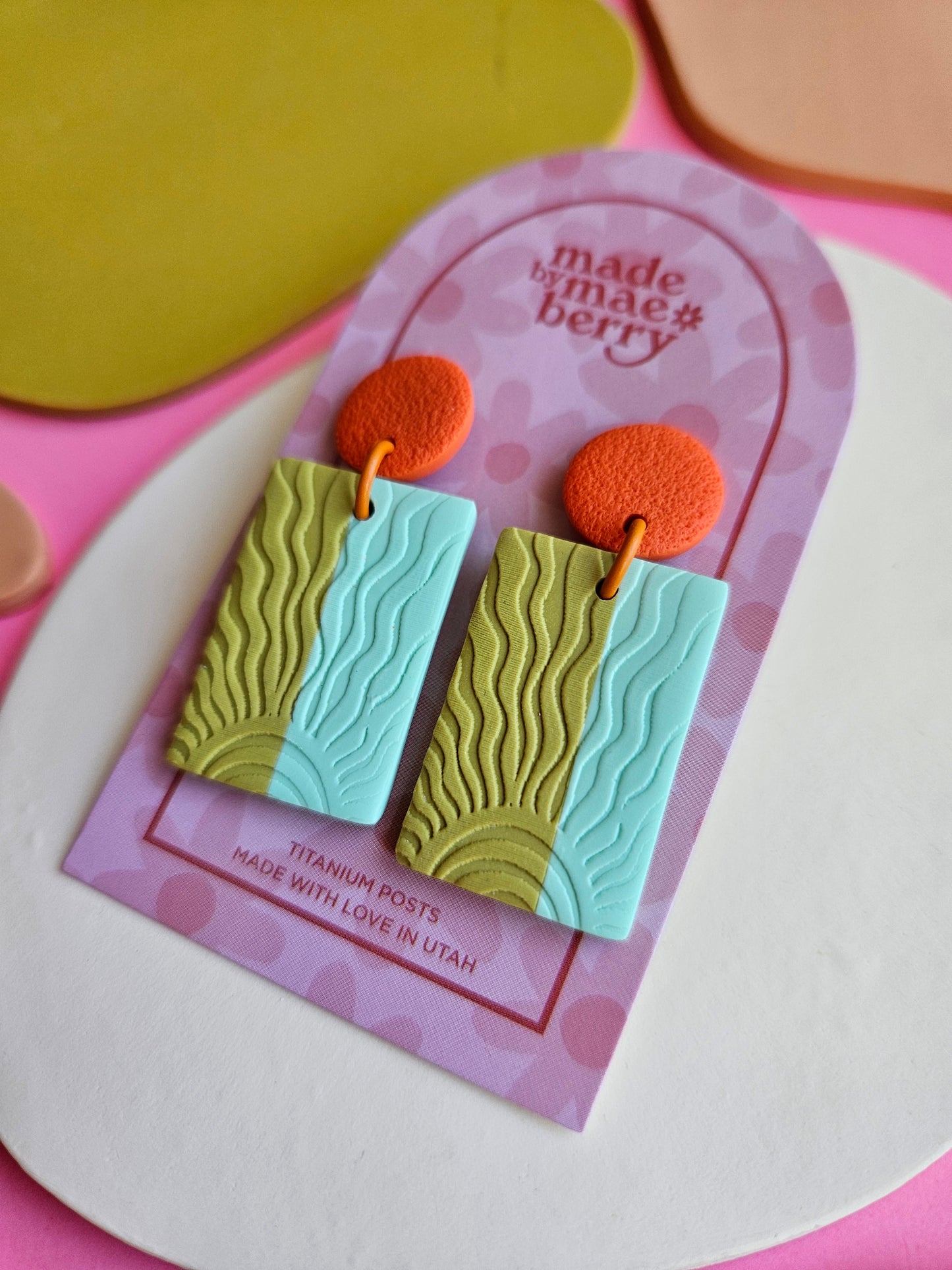 "The Solana" Two Tone Sunshine Earring