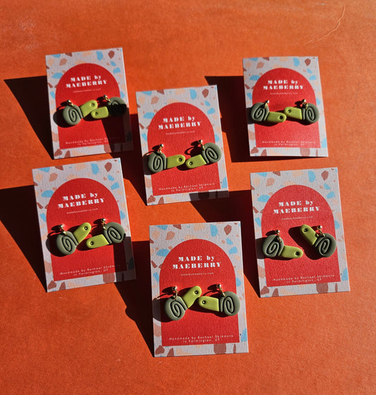 "Slow Made Snail" Cute Garden Snail Earrings