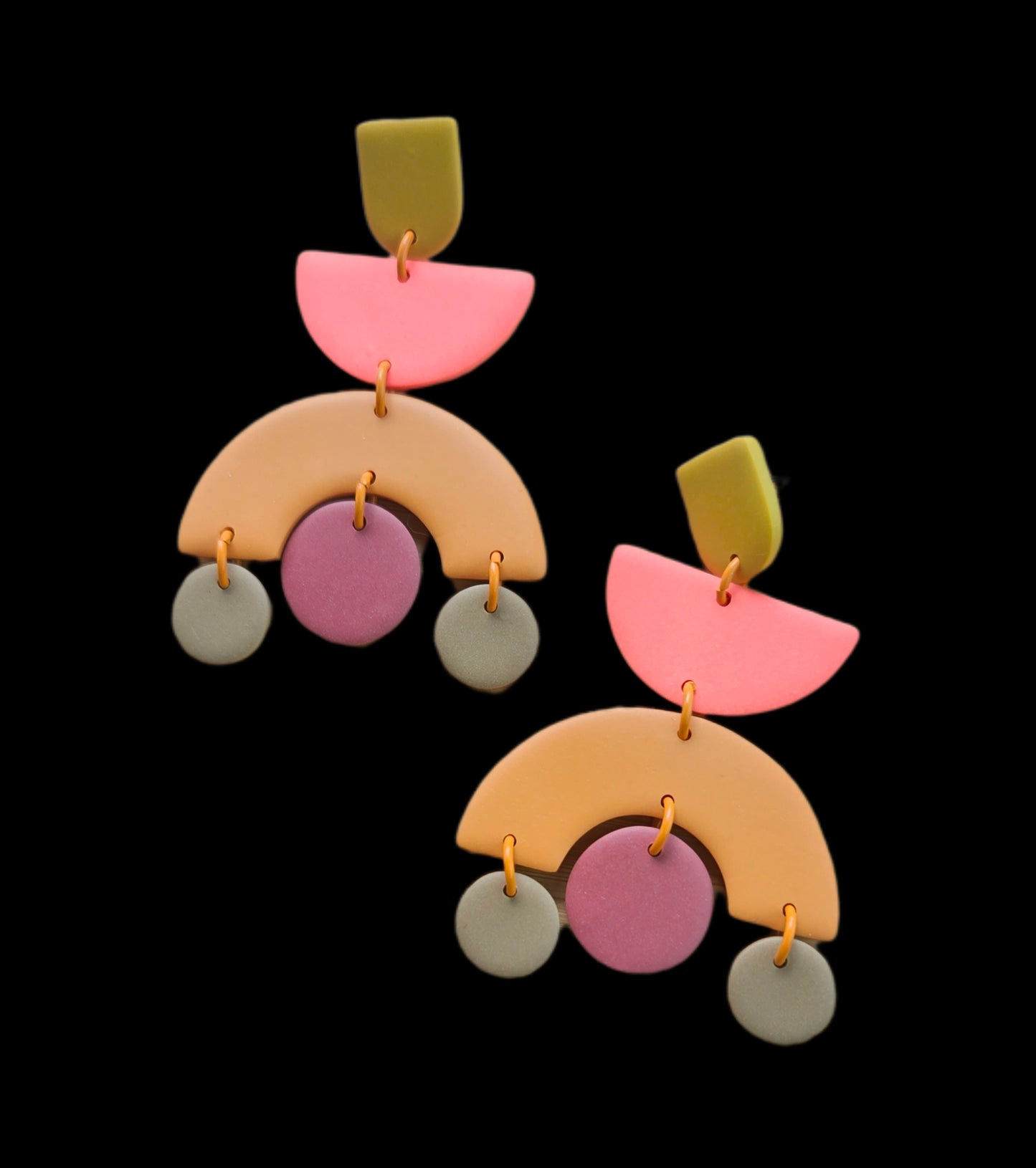 Color Block Ophelia's Bold Statement Earrings