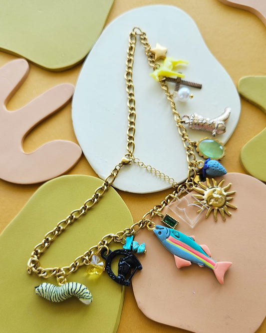 "The Western Outdoorsy Type" Charm Necklace No. 8 Handmade One of a Kind Charm Necklace