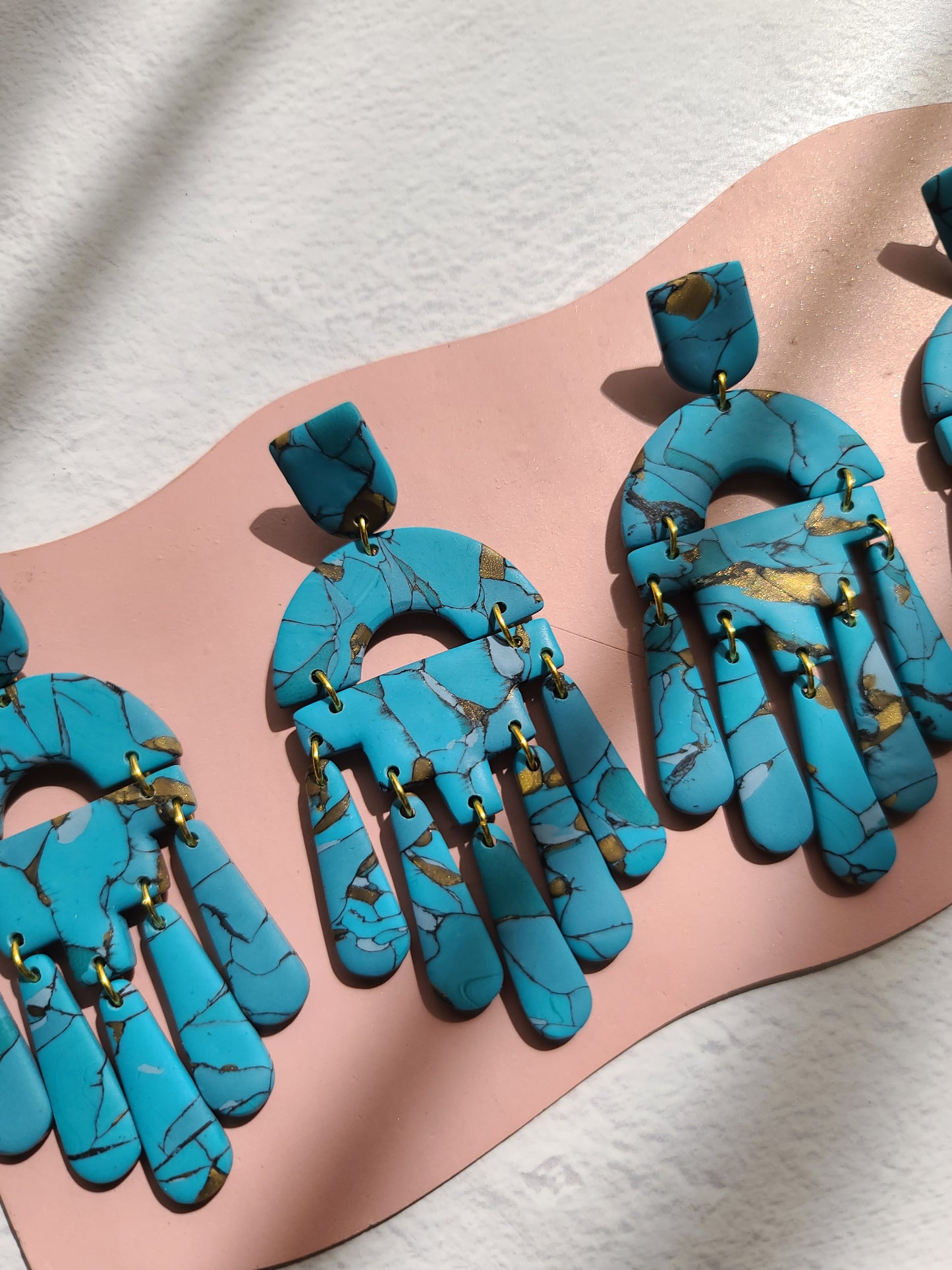 PRE ORDER The Nina Faux Turquoise Statement Earring