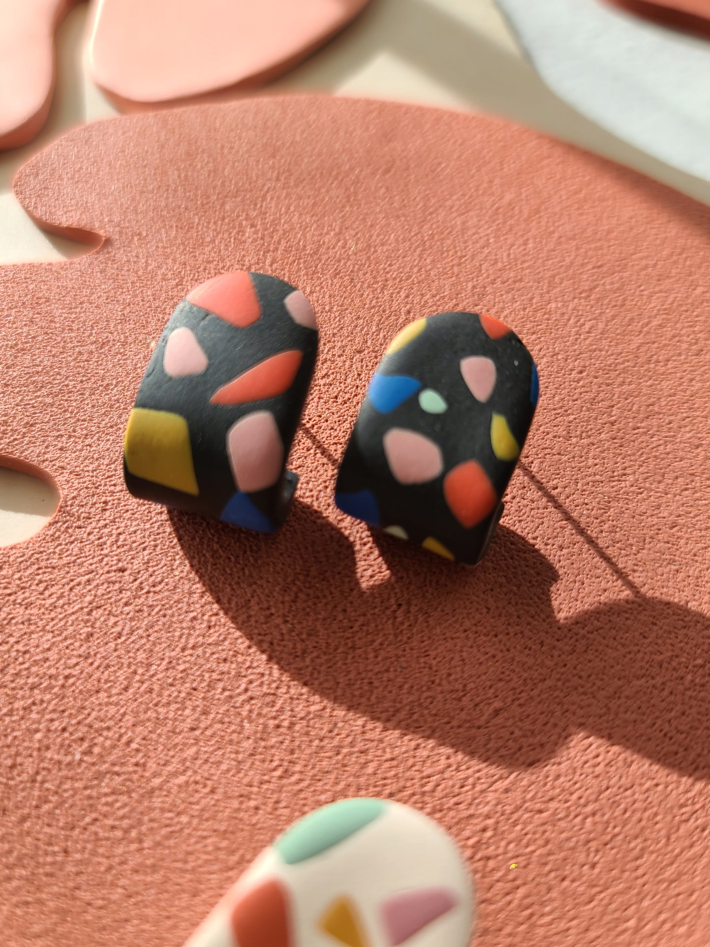 PRE ORDER Terrazzo Huggie Hoops