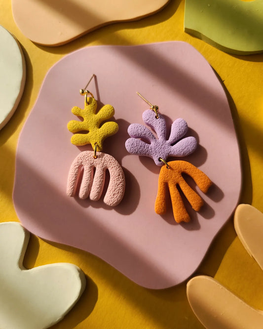 Mini Matisse Color Block Dangle Earrings