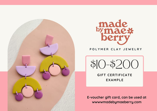 Made by Maeberry Gift E-Certificate
