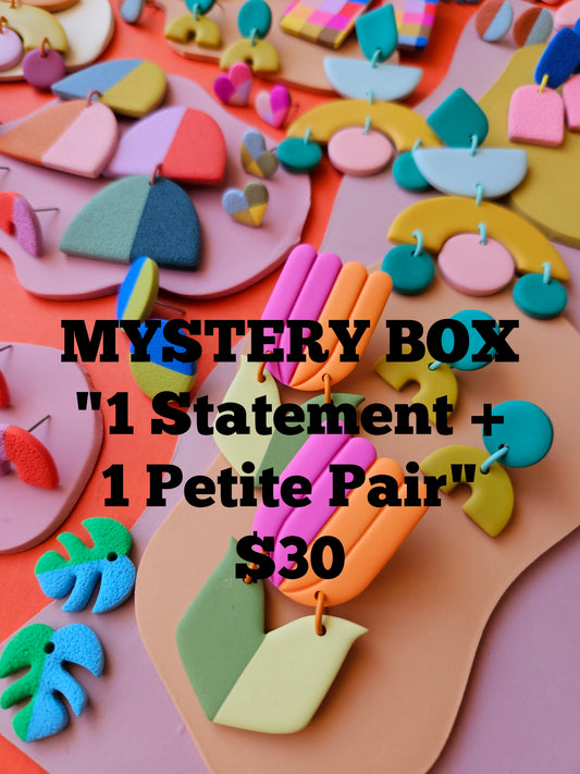 MYSTERY BOX SALE 1 Statement + 1 Petite Pair of Earrings $30