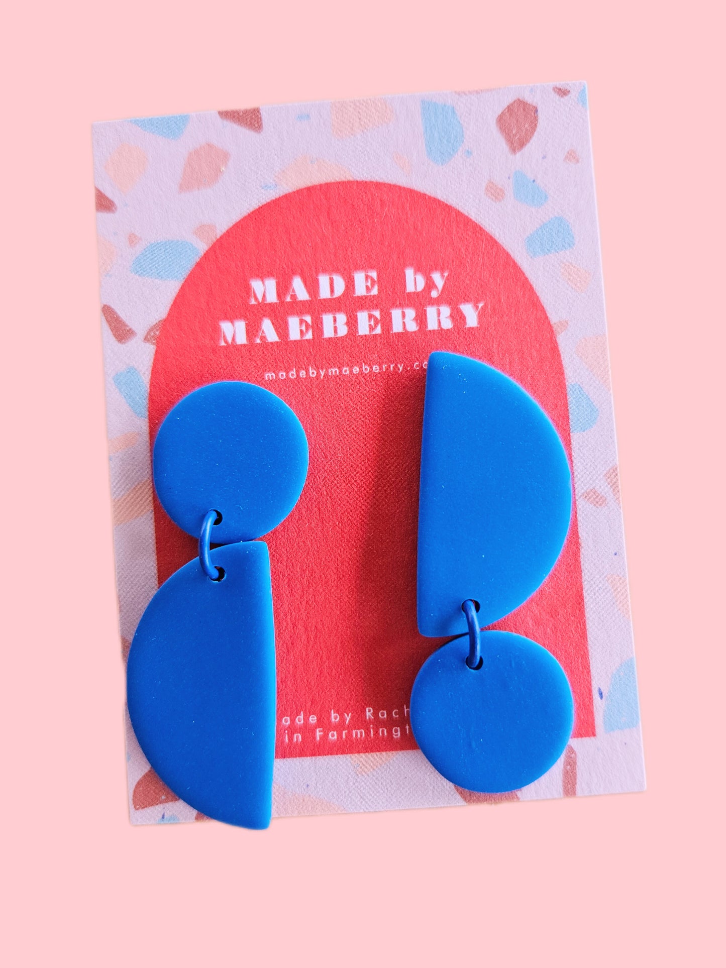 The Selenelion Color Block Statement Earrings