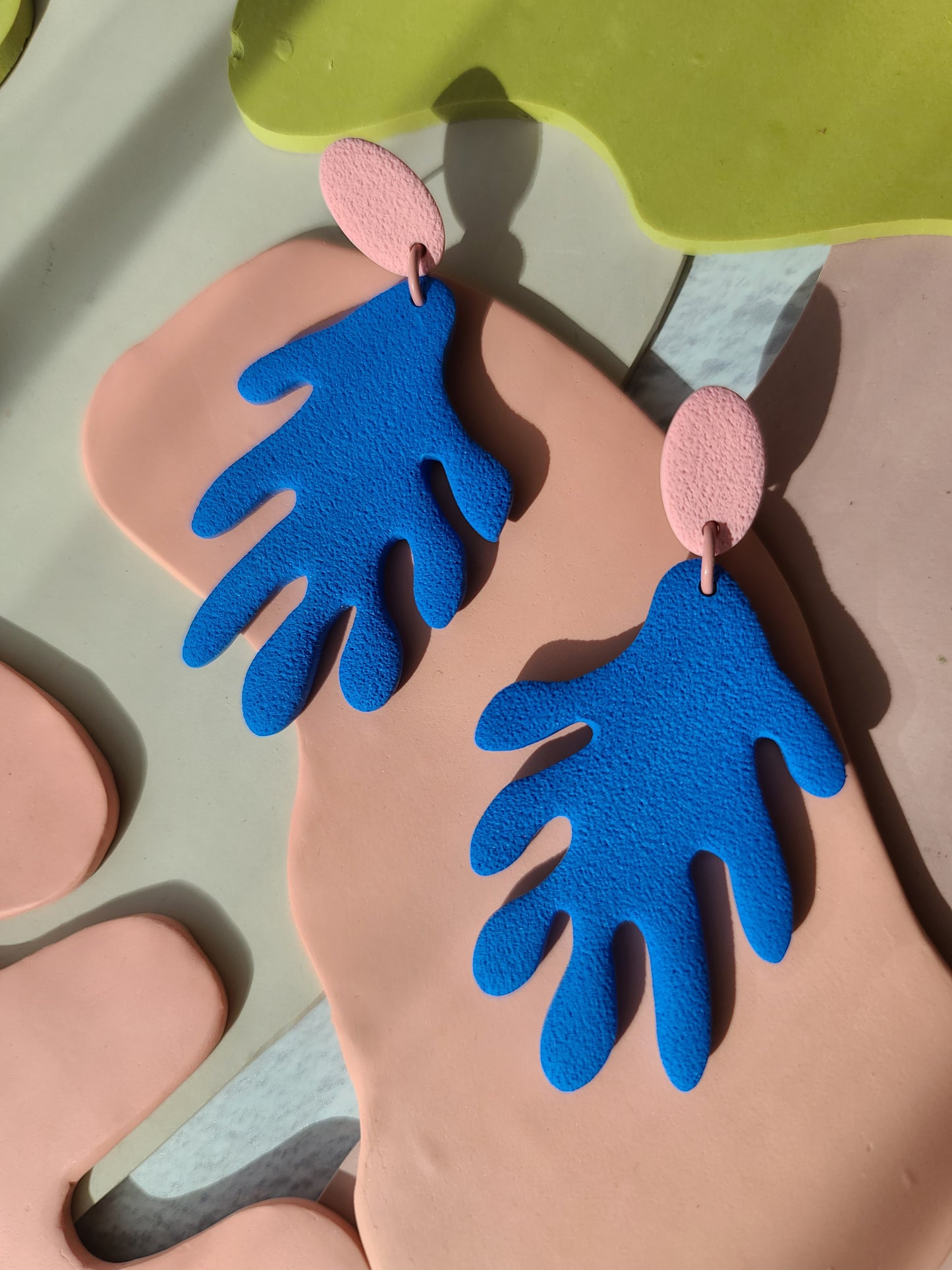 The Matisse Coral Cut Out Earrings