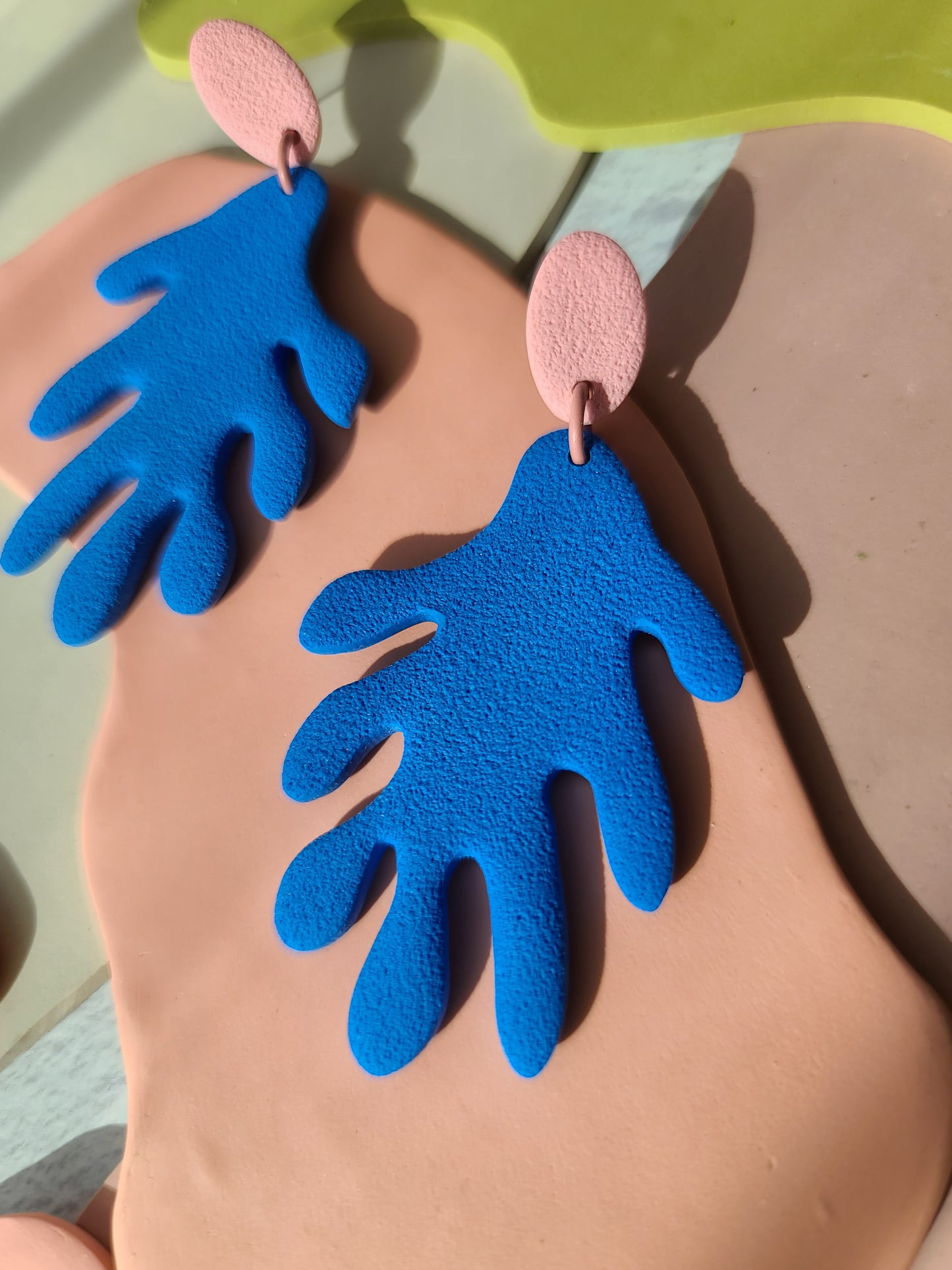 The Matisse Coral Cut Out Earrings
