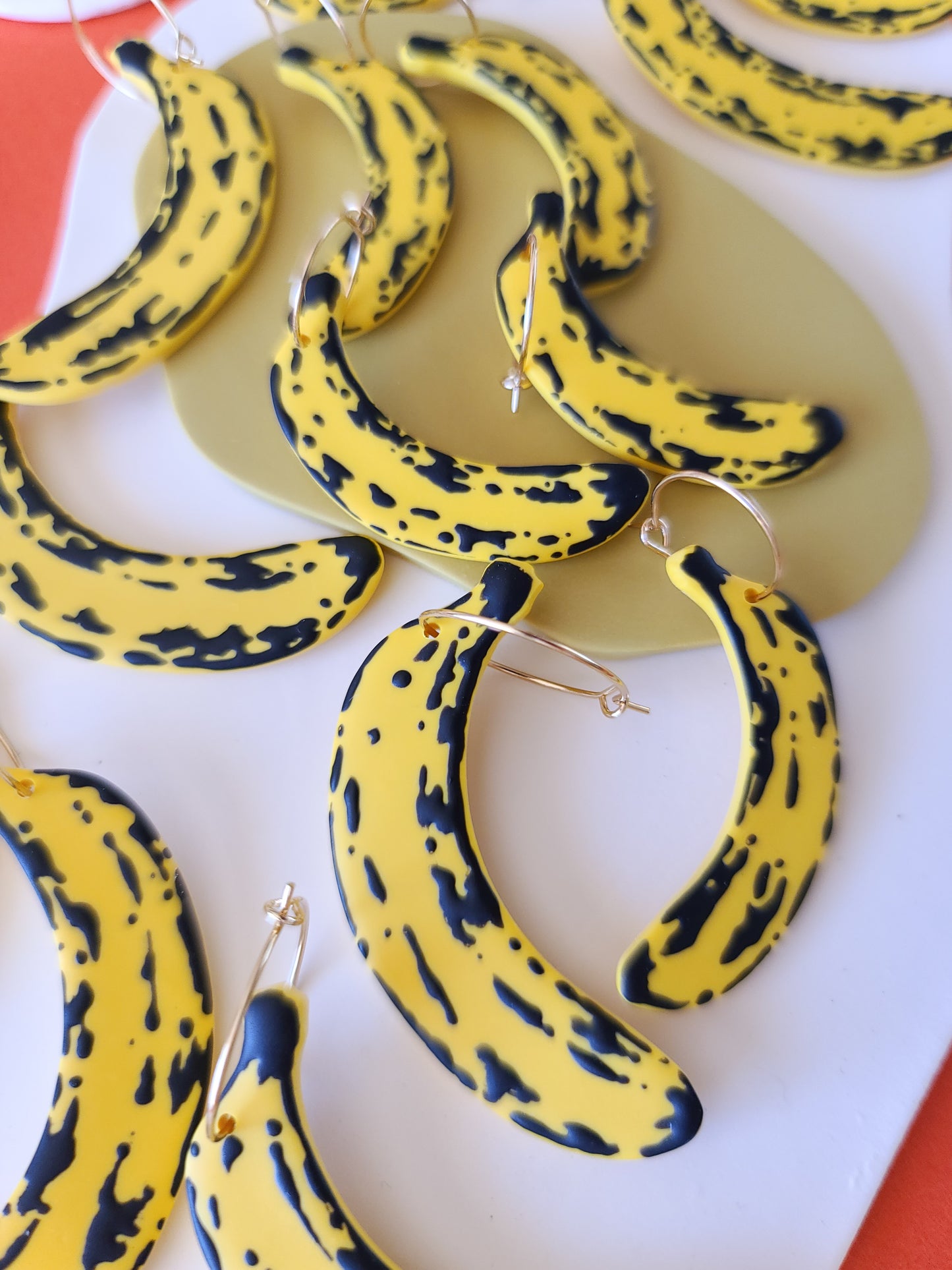 PRE ORDER Banana Pop Art Earrings