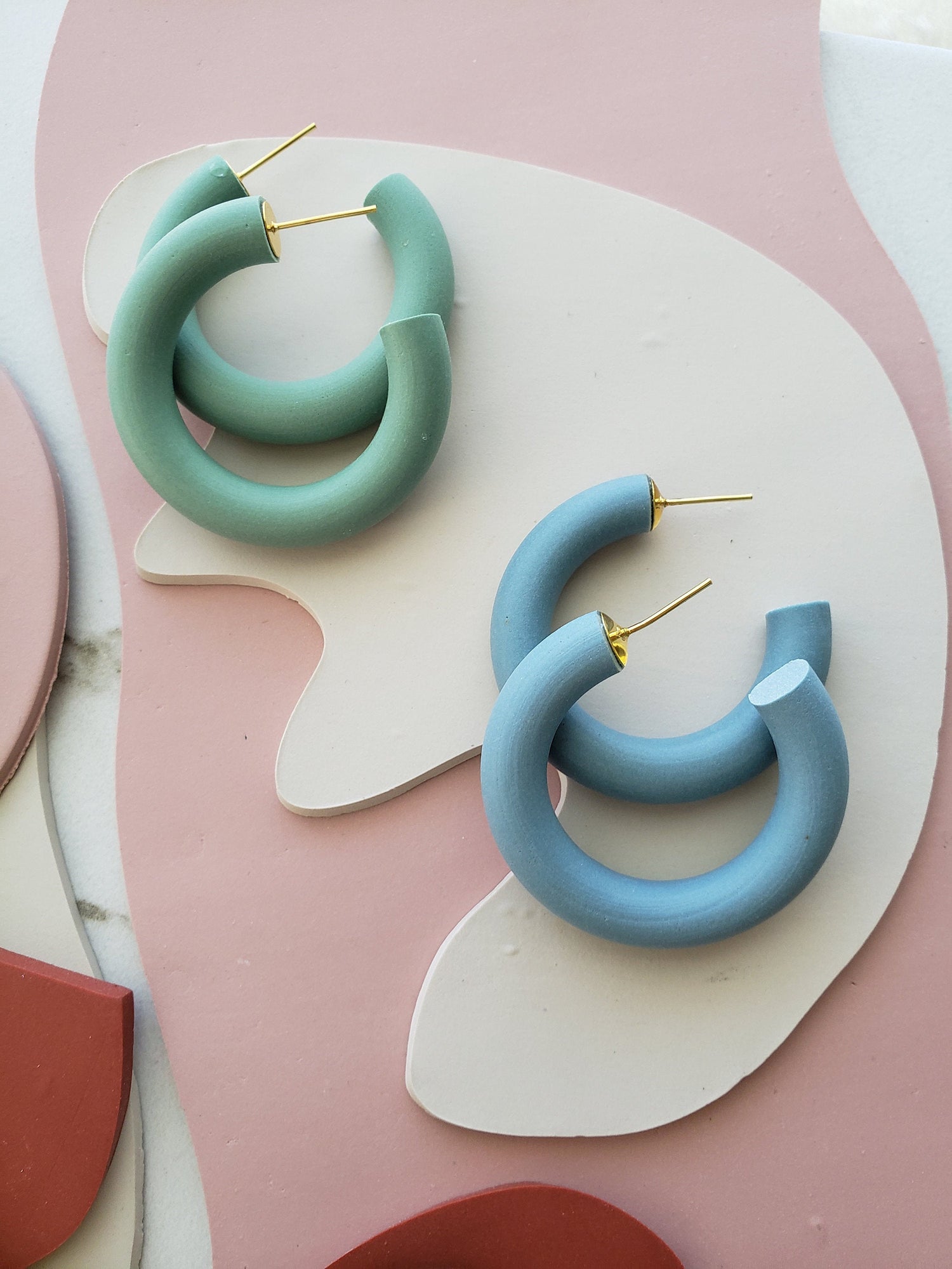 Rounded Possibilities Collar earrings 6 Polymer Clay Cutter set